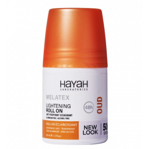 HAYAH LABORATORIES MELATEX LIGHTENING ROLL ON OUD 48 PROTECTION 60 ML